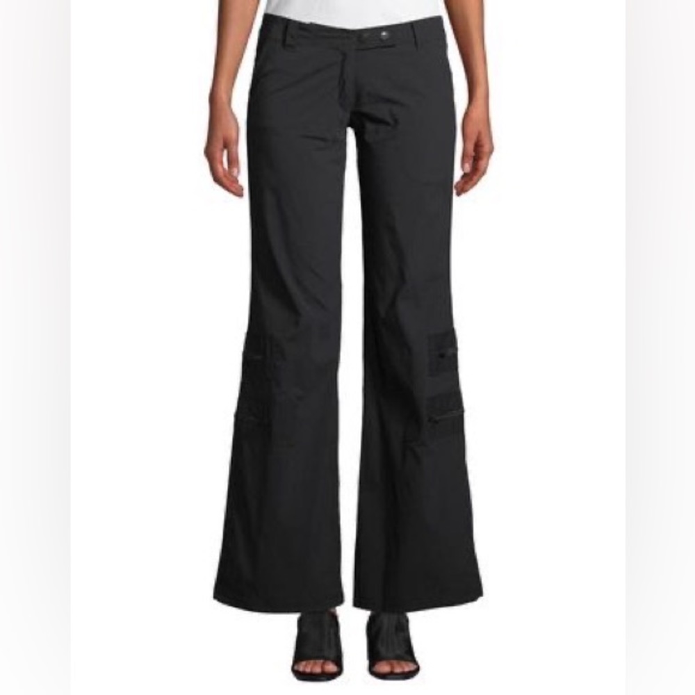 Anatomie Navy Flare Leg Cargo Travel Pants Sz S